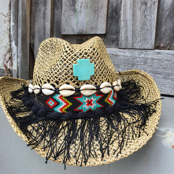 Sombrero Tribal Negro